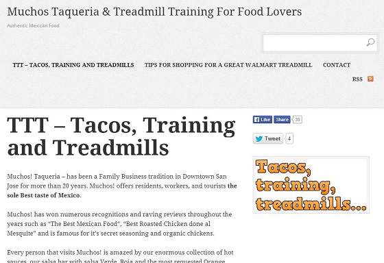 TTT – Tacos, Training and Treadmills